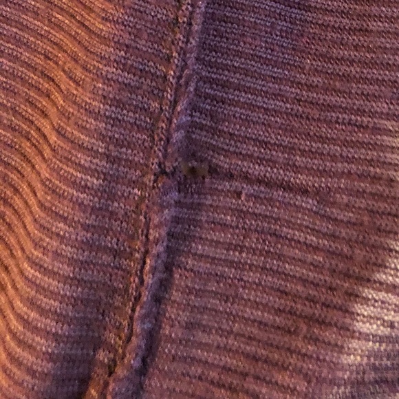 Free People Large Purple Burn-Out Lace Top - Picture 5 of 9